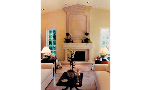Living Room Fireplace Addition | Coconut Grove, Florida