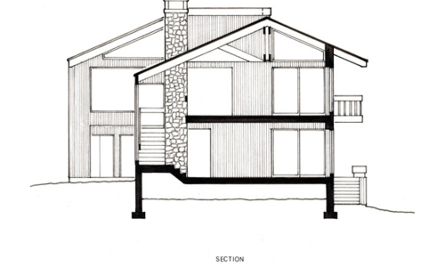 Mountain House | North Carolina Section Drawing